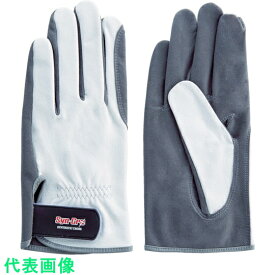 富士グローブ　人工皮革手袋（袖口マジックタイプ）　SC－704　シンクロコンビ　ホワイト　LL （品番:7712）（注番8555254）