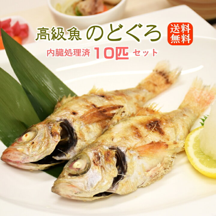 楽天市場 話題の高級魚 のどぐろ 10匹セット 送料無料 ウロコ 内臓処理済み ノドグロ のど黒 喉黒 赤むつ 赤ムツ あかむつ さかな屋えびす