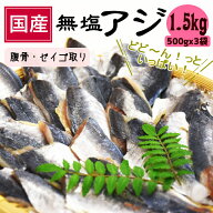＼楽天スーパーSALE特価 【半額】7,990円⇒3,995円／ 国産 無塩 マアジ フィーレ たっぷり1.5kg ( 500g x…