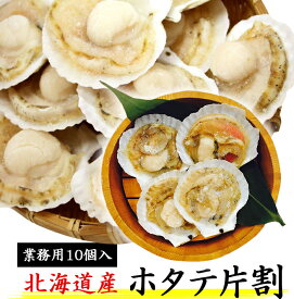 【海鮮バーベキューセット】＜北海道産 半割りほたて10個入り 業務用（約11cm/70g×10枚）＞【冷凍便/同梱可】【海鮮BBQセット】【海鮮バーベキューセット　ガンガン焼きに！】父の日 母の日