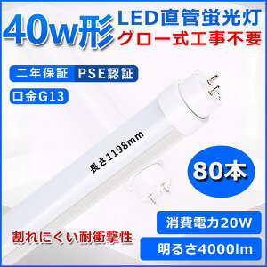 ǌ^LEDu 40W` u x[XCg 40^led 120cm O[Hsv O[X^[^[  LED u T10 G13 d20W 40W` FL40 pLEDv d Px Ǝˊpx1