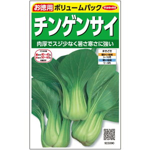 【サカタのタネ公式】 チンゲンサイ 野菜 種 約4470粒 小袋 春まき 秋まき 固定種 簡単 初心者向き 育てやすい プランター 鉢 家庭菜園 ベランダ栽培 収穫 園芸 青梗菜 ちんげんさい チンゲン