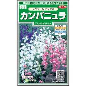 【サカタのタネ公式】 カンパニュラ メジューム ミックス 花 種 約308粒 小袋 春まき 秋まき 春 マルチカラー 鉢植え切り花ガーデニング 園芸 釣鐘草 ツリガネソウ ベルフラワー 種子 タネ たね