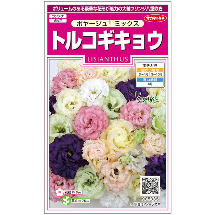 楽天市場 サカタのタネ公式 トルコギキョウ ボヤージュ R ミックス マルチカラー 花 春まき 秋まき 夏 秋 地植え 切り花 ガーデニング 園芸 種子 タネ たね 種 ペレットシード約36粒 サカタのタネ公式楽天市場店