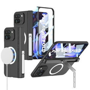 Google Pixel 10 Pro Fold �Ή� �P�[�X MagSafe�Ή� �q���W�ی� �X�}�z�P�[�X �K���X�t�B�����t�� �����x �S�ʕی� �X�^���h�t�� �J���������Y�ی� ���C�����X�[�d