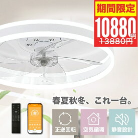【赤字覚悟！先着50枚のクーポン利用で11380円！】 シーリングファンライト シーリングファン LEDシーリングライト 調光調色 シーリングファン DCモーター 静音 6段階風量 北欧 6-12畳対応 リモコン付き APP対応 寝室 和室 リビング 換気扇 新居 取付簡単 省エネ