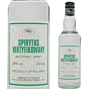 スピリタス 500ml 96% ウォッカ ウオッカ スピリッツ アルコール度数96度 ミリオン商事 ポーランド 【1本】