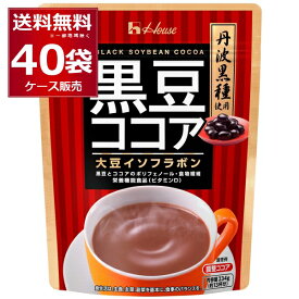 ハウス 黒豆ココア 234g×40袋(1ケース)【送料無料※一部地域は除く】