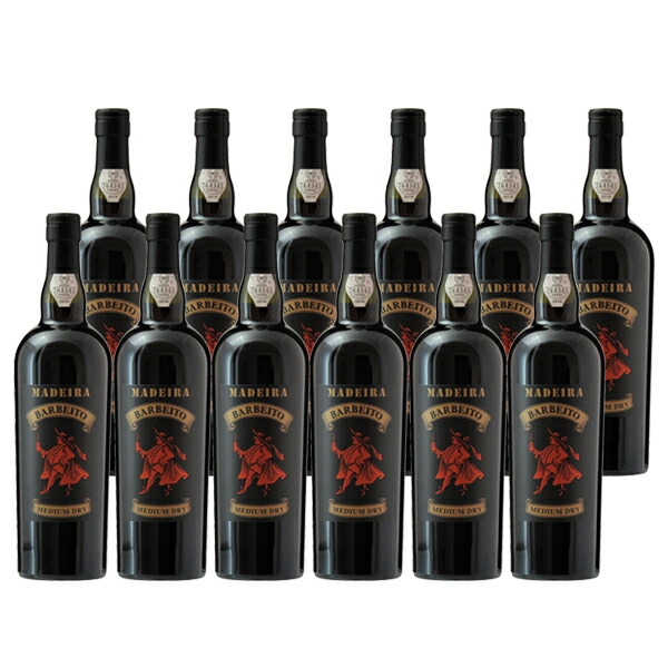 Barbeito Madeira Medium Dry バーベイト 【公式】 マディラ ミディアム 56%OFF ドライ ワイン 750ml×12本 ボトル プレーン 1ケース