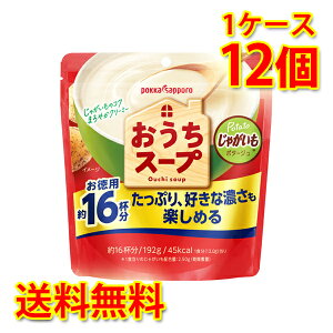 おうちスープ じゃがいも 袋 12個 1ケース スープ 送料無料 北海道 沖縄は送料1000円加算 代引不可 同梱不可 日時指定不可