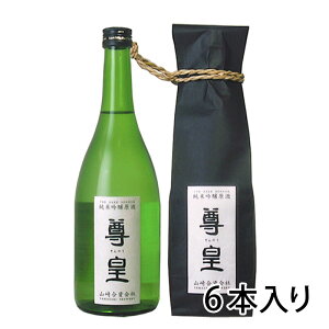 尊皇 純米吟醸原酒 袋入り 720ml 1ケース 6本入り 日本酒 清酒 送料無料 北海道 沖縄は送料1000円加算 クール便は800円加算