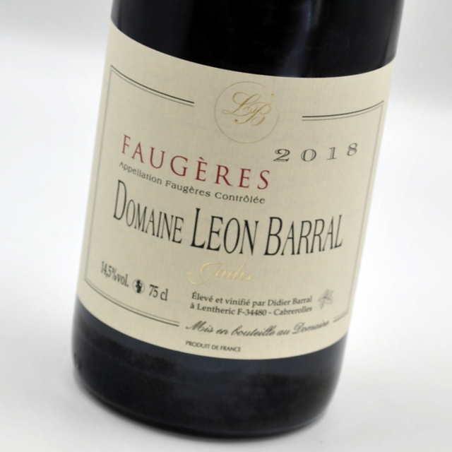 フォジェール・ジャディス[2018]<br>赤ワイン・フランス・ラングドック<br>ドメーヌ・レオン・バラル<br>Faugeres Jadis<br>Domaine Leon Barral <br>