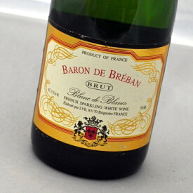 【6本で送料半額】バロン・ド・ブルバンブリュット・ブラン・ド・ブラン Baron de Breban Brut Blanc de Blancs【フランス・スパークリングワイン】