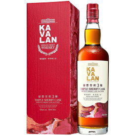【正規品】カバラン トリプルシェリーカスク シングルモルトウイスキー 700ml ABV：40% 箱入り Kavalan Triple Sherry Cask Single Malt Whisky