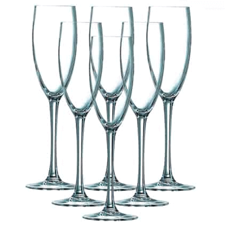送料無料!!【6脚セット】（シャンパン）スパークリング・グラス Arcoroc SENSO フルート・グラス 6脚セット シャンパン シャンパーニュ　 （送料無料　北海道・沖縄除く） | 良酒百貨ビーンズ