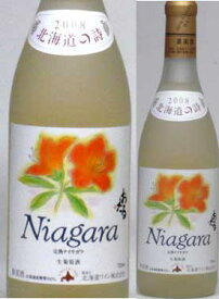 【 12本セット】北海道の詩　北海道産葡萄100％ おたる 完熟ナイヤガラ　　白ワイン（甘口）　720ml