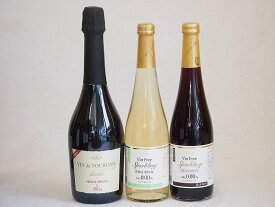 有機ワインとノンアルコールワイン3本セット(ヴァンフリースパークリング赤 スペイン産ビオスパークリングワインBio赤 ヴァンフリースパークリング白)750ml×1本 500ml×2本