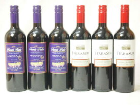 チリ赤ワイン カベルネソーヴィニヨン6本セット(フエンテ3本テラ・スル3本)計6本