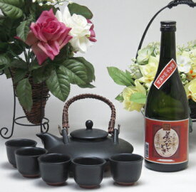 黒千代香セット5客ツル付（【限定酒】井上酒造　芋焼酎　夢のひととき　23度　720ml）焼酎ギフト