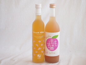 桃の果実感2本セット(高畠ももワイン7度(山形県) 中埜もものお酒 7度(愛知県)) 500ml×1本 720ml×1本