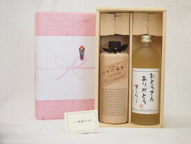 父の日 おとうさんありがとう 感謝贈り物ボックス 麦焼酎 2本セット(黒木本店 百年の孤独 麦 720ml おとうさんありがとう 麦 720ml)