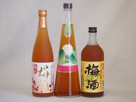 【最大2000円オフクーポン11日1:59迄】カラフル梅酒3本セット(芋焼酎仕込五代梅酒(鹿児島) 高千穂産梅使用熟成梅酒 手作り梅酒(宮崎県)) 720ml×3本
