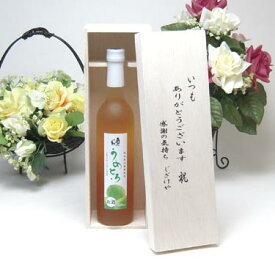 【贈り物限定】 完熟梅の味わいと日本酒のうまみをたっぷりの梅リキュール　うめとろ500ml　7％奥の松酒造（福島県）いつもありがとう木箱セット