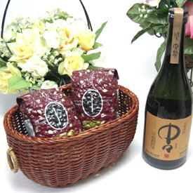 【最大2000円オフクーポン11日1:59迄】【贈り物限定】 黒木本店 大麦焼酎 中々 720ml+オススメ珈琲豆（特注ブレンド200g、ハッピーブレンド200g）