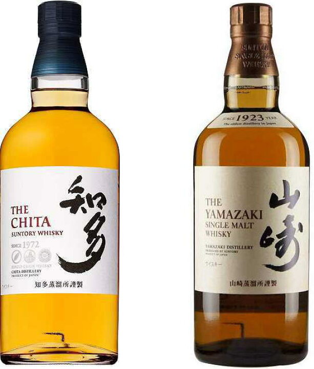 楽天市場】サントリーウイスキー2本セット(シングルモルト山崎 知多 