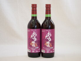 生葡萄酒 日本産葡萄100%使用 おたる醸造 キャンベルアーリ辛口赤ワイン(北海道)720ml×2
