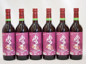 生葡萄酒 日本産葡萄100%使用 おたる醸造 キャンベルアーリ辛口赤ワイン(北海道)720ml×6