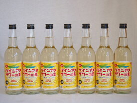 パインアメサワーの素 甘酸っぱくジューシーパイナップル果汁 25度 中野BC(和歌山県)600ml×7