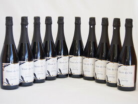 10本セット(長野県産100％辛口スパークリング赤ワイン オアシス ミュゼドゥヴァン ブラッククイーン) 750ml×10本