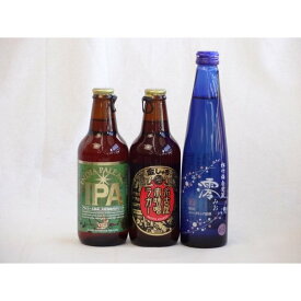 クラフトビールパーティ3本セット　IPA330ml　名古屋赤味噌ラガー330ml　日本酒スパークリング清酒(澪300ml)