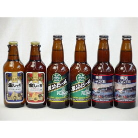 クラフトビールパーティ6本セット 金しゃちピルスナー330ml　金しゃちアルト330ml　　横浜ラガー330ml×2本 　横浜ビールピルスナー330ml×2本