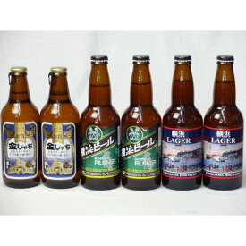 クラフトビールパーティ6本セット　金しゃちピルスナー330ml×2本　横浜ラガー330ml×2本　横浜ビールピルスナー330ml×2本