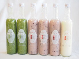 国産米使用ノンアルコール豪華甘酒6本セット 山崎 一糀(吟醸1本 抹茶2本 古代米3本)(愛知県) 計500ml×6本