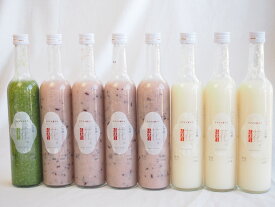国産米使用ノンアルコール豪華甘酒8本セット 山崎 一糀(吟醸3本 抹茶1本 古代米4本)(愛知県) 計500ml×8本
