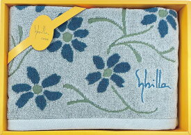 春の贈り物便り バスタオル シビラ ブルー 60×120cm