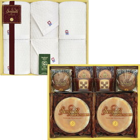 夏の贈り物お中元 Senjudoスイーツ+今治タオルセット ウォッシュタオル（34×35cm）×4、チーズケーキ・ソフトチョコケーキ・クッキー（チョコチップ・チェス）・フェイスタオル（34×75cm）×各2