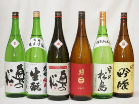 東北日本酒6本セット(奥の松 吟醸(福島県) 奥の松 全米吟醸(福島県) 奥の松 特別純米(福島県) 大七 生もと 純米(福島県) 南部美人 特別純米(岩手県) 雪の松島 特別純米(宮城県)) 1800ml×6本