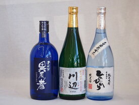 厳選熊本県米焼酎3本セット(自家栽培米 純米焼酎 ひのひかり 純米焼酎 川辺 常圧蒸留氷点濾過 大麦焼酎 異風者) 720ml×3本