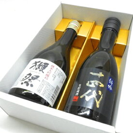 【ギフト包装無料】十四代　特吟生貯蔵　300ml　+　獺祭　純米大吟醸　45　300ml 《2本飲み比べセット》（2024年1月〜詰）（ギフト化粧箱入）