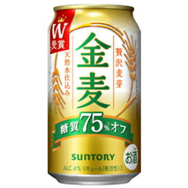 サントリー　金麦　糖質75%オフ　350ml×24缶（1ケース）