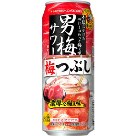 【限定】サッポロ　男梅サワー　梅つぶし　500ml×24缶（1ケース）