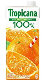 ［飲料］2ケースまで同梱可★トロピカーナ　100％　オレンジ　1Lパック　1ケース6本入り　（6本セット）（1000ml）（1リットル）（KIRIN）キリンビバレッジ