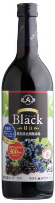 ラッピング無料 ワイン ２４本まで同梱可 あずさワイン ブラック甘口 赤 プレゼント 国産 ７２０ｍｌ １本 アルプスワイン