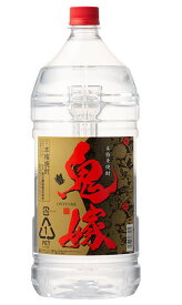 ［麦焼酎］1ケースで1梱包★25度　鬼嫁（麦）　4LPET　1ケース4本入り　（4000ml）（4リットル）（ペットボトル）（本格焼酎）岩川醸造