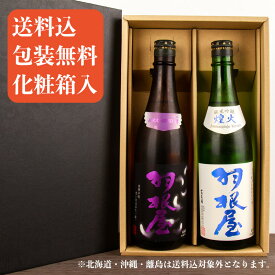 日本酒 地酒 飲み比べセット 【羽根屋 翼 純米大吟醸】 【羽根屋 煌火 純米吟醸】 1800ml 一升瓶 2本 生酒 ギフトセット 【送料込(一部除く) 化粧箱入】 富美菊酒造 富山県 贈り物 お歳暮 御歳暮 お中元 御中元 御礼 内祝 プレゼント 伊勢志摩サミット 父の日 母の日