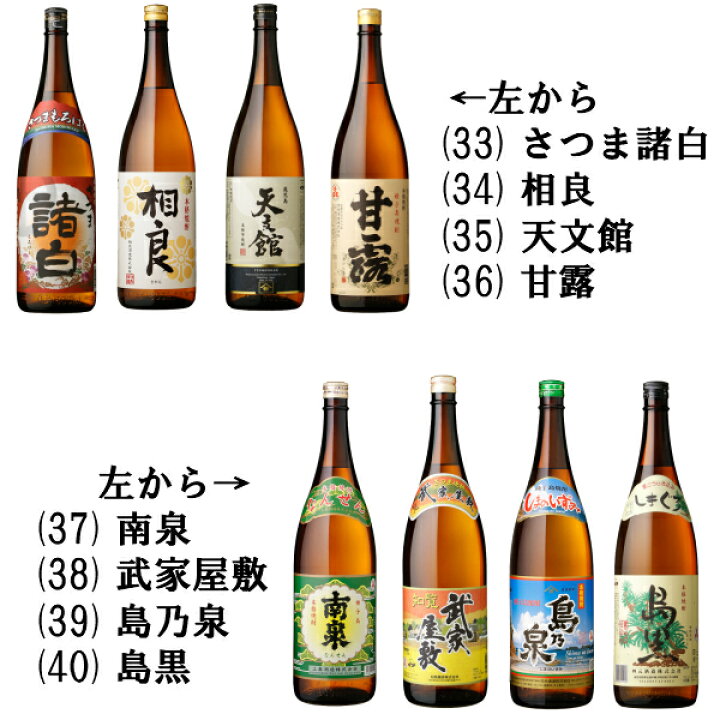 楽天市場】【5%OFFクーポン配布☆感謝祭期間限定】【代表銘柄40品から選べる飲み比べ】 芋焼酎 1800ml 6本セット いも焼酎 焼酎 セット ギフト お酒 プレゼント 贈り物 お祝い ハロウィン 退職祝 宅飲み 家飲み : 薩摩焼酎の専門店 酒舗三浦屋 楽天市場】【5%OFFクーポン配布☆感謝祭期間限定】【代表銘柄40品から選べる飲み比べ】 芋焼酎 1800ml 6本セット いも焼酎 焼酎 セット ギフト お酒 プレゼント 贈り物 お祝い ハロウィン 退職祝 宅飲み 家飲み : 薩摩焼酎の専門店 酒舗三浦屋